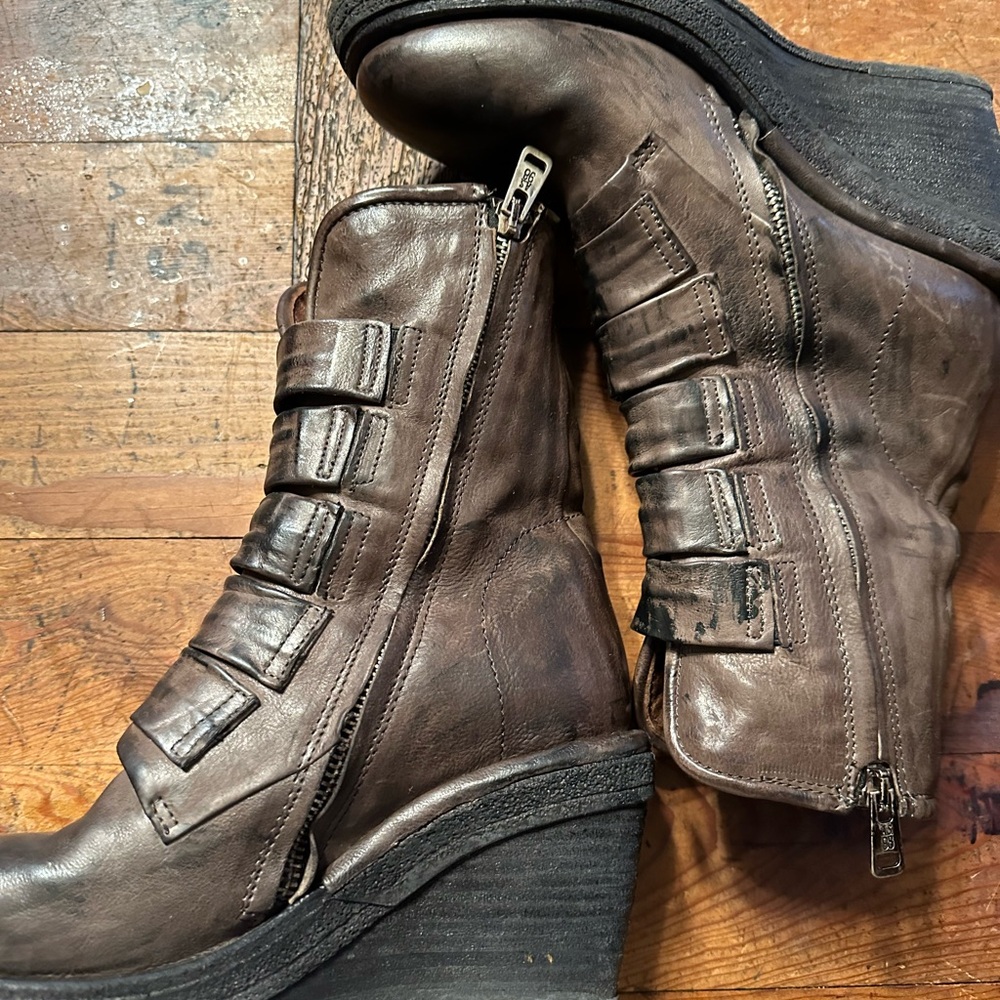 a.s.98 wedged traver boots 38